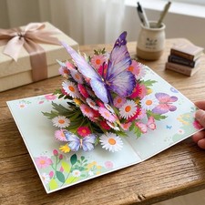 Handmade Butterfly Pop Up Card   Thoughtful Mother's Day Surprise