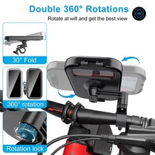 Electric Motorcycle Mobile Phone Holder with Secure Mounting and Features