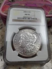1884 s morgan silver dollar au55 Nice Cartwheel Luster Great No Problem Coin