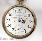 ANTIQUE HASELTINE BRO ILLINOIS GRADE 2 PRIVATE LABEL FRATERNAL DIAL POCKET WATCH