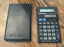 Radio Shack Calculator Solar Powered EC-318 VTG USED W/Case FAST SHIP READ