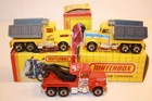 3 Vintage Matchbox Lesney 1980's Peterbilt Trucks with ORIGINAL BOXES