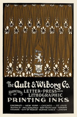 Ault & Wiborg Vintage Art Poster - Early 20th Century Decor    - 24x36  -