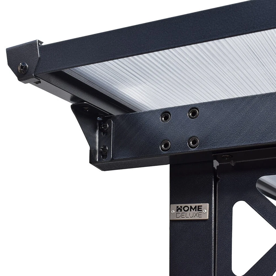 Terrassenüberdachung Alu anthrazit Terrassendach Komplettset Premium Plexiglas - Bild 4 von 4