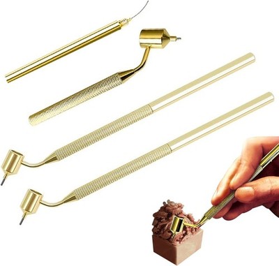2 Stück Fluid Writer Pen Set,0,5mm/0,7mm Messing Tragbares Zeichenwerkzeug für K