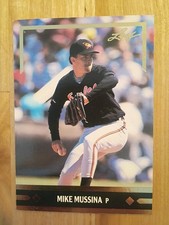 1991 LEAF MIKE MUSSINA BC12 GOLD LEAF ROOKIES NR-MT OR BETTER HOF