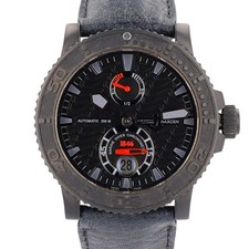 Ulysse Nardin Watch Maxi Marine Diver Black Ocean 263-38 Black Band 43mm
