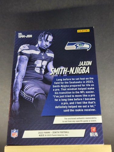 Panini Zenith 2023 - Turning Pro Memorabilia Jaxon Smith-Njigba #TPM-JSN... - Imagen 2 de 5