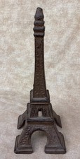 Presse-papiers en fonte décor tour Eiffel Paris France 7-3/4" de haut