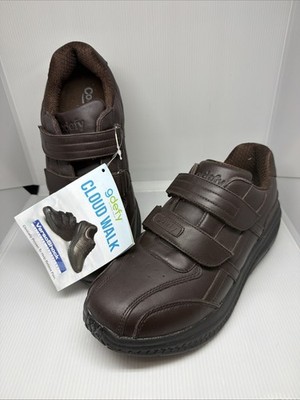 CLOUD WALK BY GRAVITY DEFYER BROWN LEATHER SNEAKERS WOMEN'S US 9 NEW GDEFY