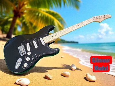 2026 Elite  Stratocaster Style Guitar w/ Gilmour MOD Black Strat SSS LTD Maple