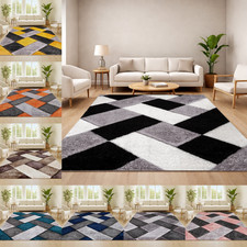 Traditioneller Vintage Teppich Großflächenteppich Rutschfest Läufer Schlafzimmer Küchenmatte