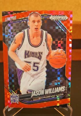 2024-25 Panini Prizm Black - Legends Jason Williams #294 Red Power Prizm /75 