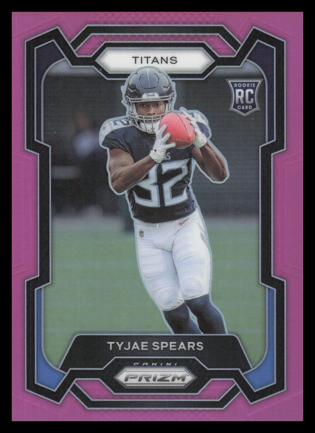 2023 Panini Prizm Pink Rookie #396 Tyjae Spears Tennessee Titans