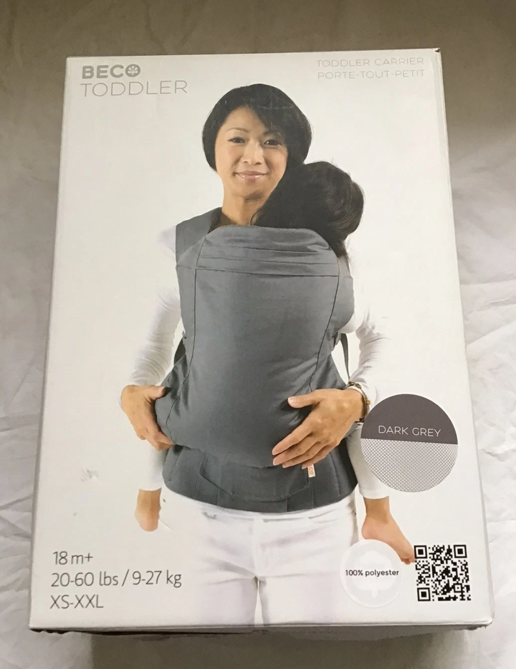 BNIB BECO TODDLER CARRIER Dark Grey Mesh 18 M+
Opens in a new window or tab