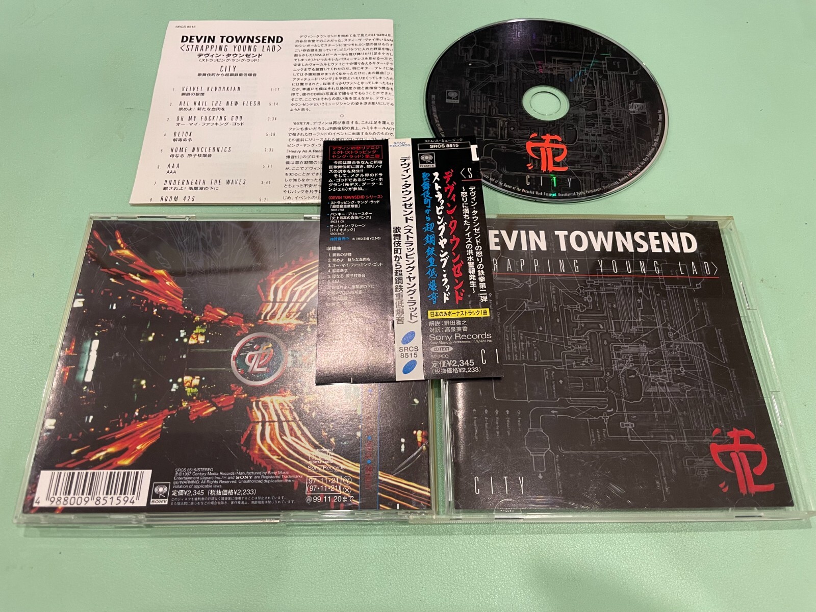 Strapping Young Lad City Japan CD OBI (SRCS8515) eBay