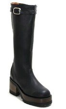118 Stiefel Plateau Tower London Leder Heels Rockabilly Buffalo 36