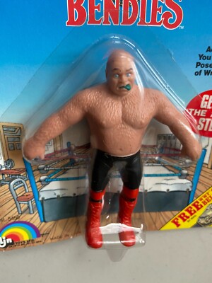 WWF LJN Wrestling Superstars Bendies George The Animal Steele WWE