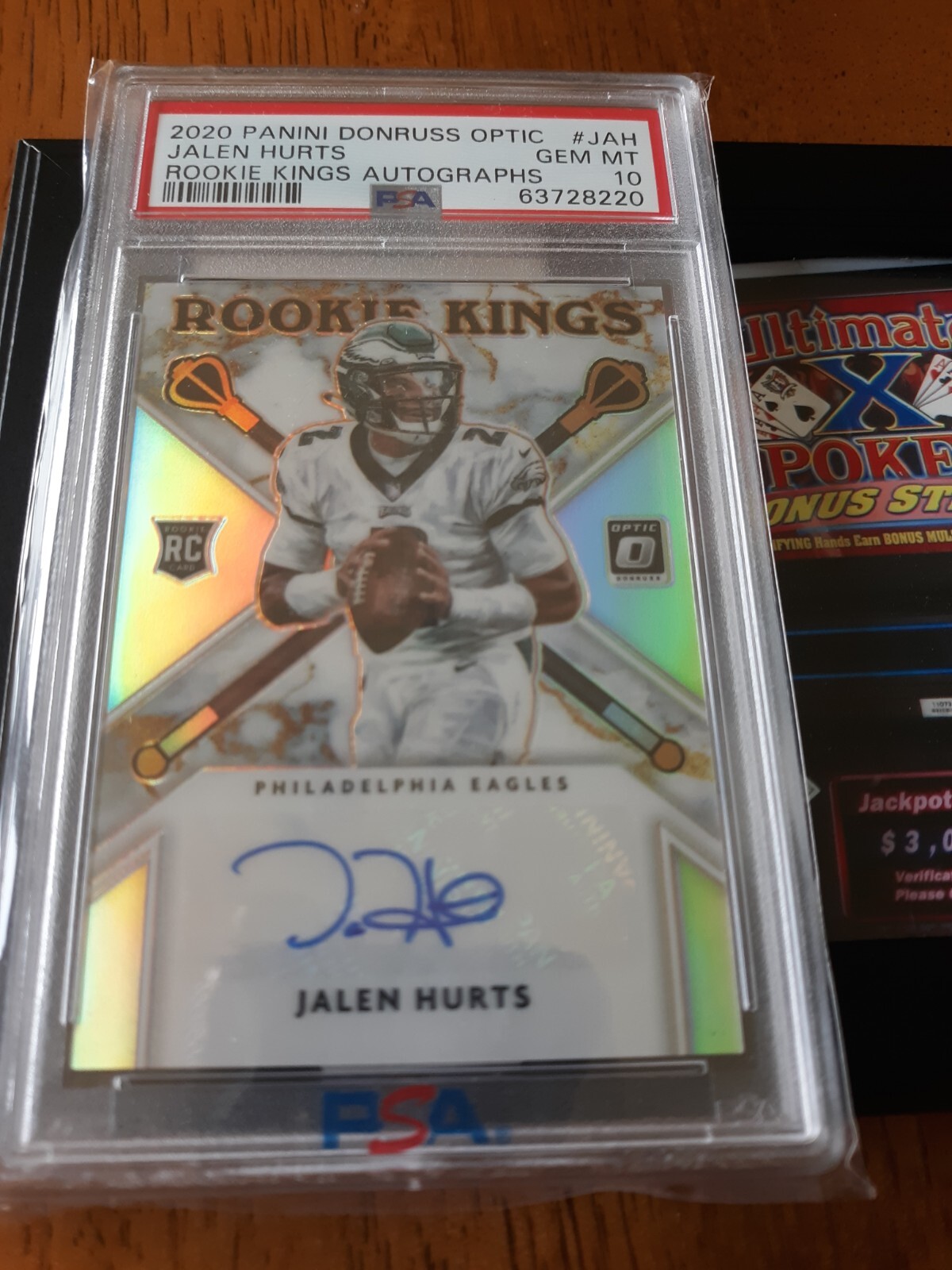 Jalen Hurts Panini Donruss Optic Rookie Kings Autographs #JAH Base