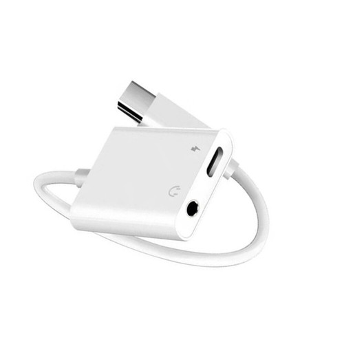 Type-c Adapter Audio Cable Dual Tc Adapters USB to Jack Headphone - Photo 4 sur 12