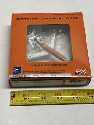 1:500 Inflight 500 Braniff International Airlines Boeing 727 100 Scale Toy Jet