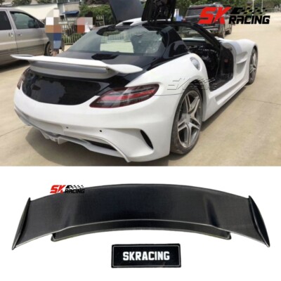 Fits Benz SLS AMG C197 R197 10-14 Unpainted/Carbon Fiber/Gloss Rear Spoiler Wing