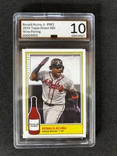 Ronald Acuna 2019 Topps  Direct 360  Wine Pairings #W1 Atlanta Braves DCI 10