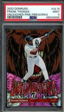 Frank Thomas Card 2022 Donruss Unleashed Pink Fireworks (pop 1) #UL19 PSA 9