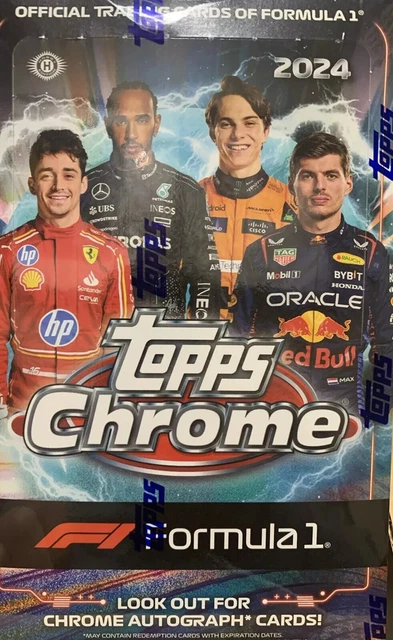 RIP & SHIP - 2024 Topps Chrome F1 Formula 1 Racing Hobby Box Factory Sealed