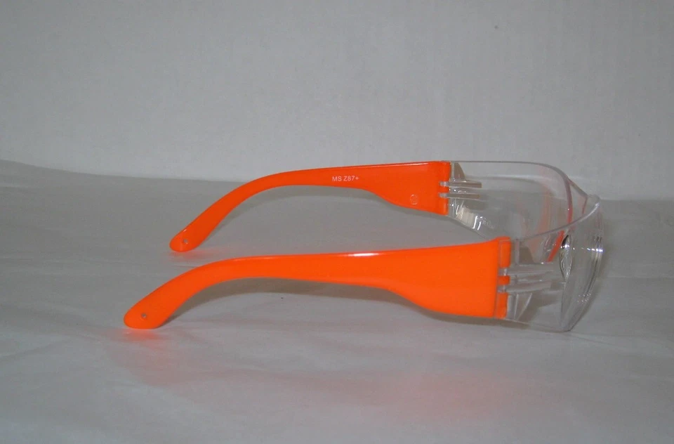 24 x Gafas de seguridad Magid Y10612C piedras preciosas Myst Orange Temple, estándar, alta/v... Foto 4 de 4