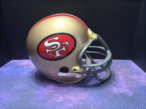 Replica casco medio giovanile vintage anni 90 NFL San Francisco 49ers Riddell full size - Foto 2 di 17