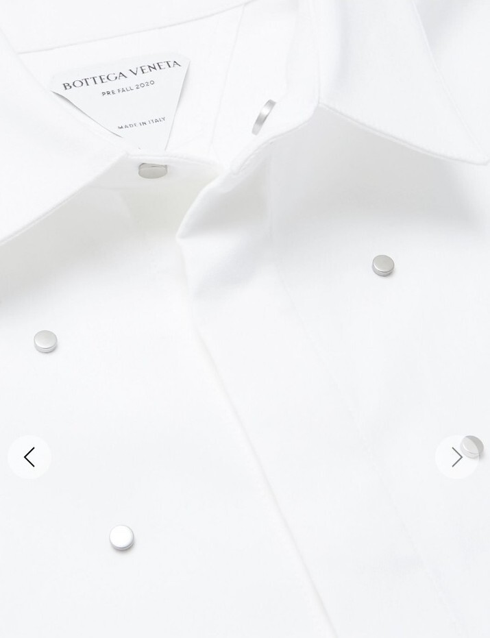 Bottega Veneta Oversized Embellished Stretch Cotton Shirt