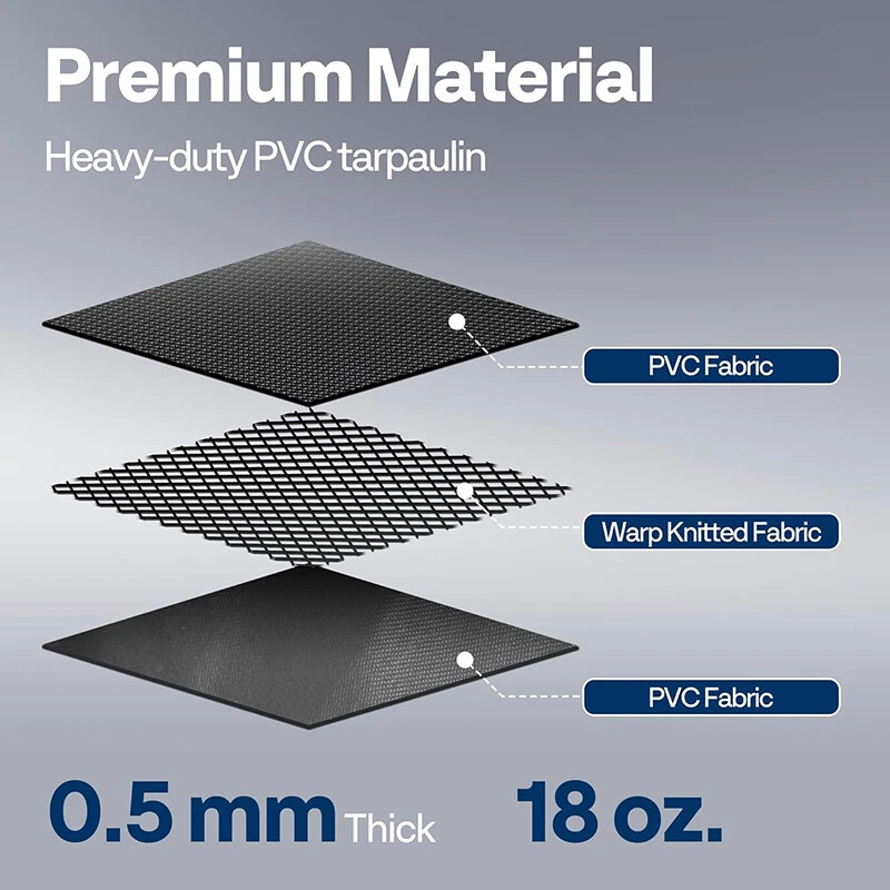 8.6'x 20' Garage Floor Mat Non-Slip Containment Mat for Waterproof Protection - Image 3 of 4