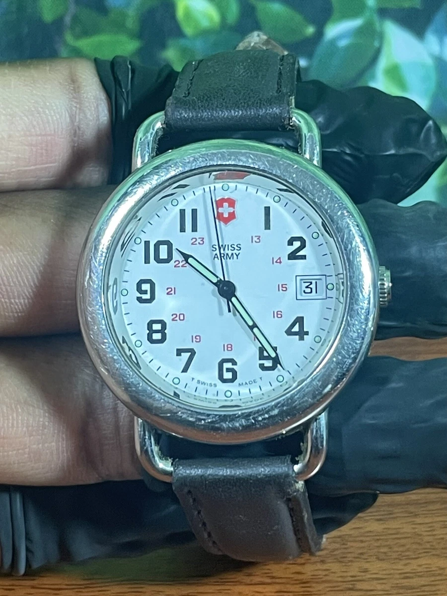 Vintage 1994 Victorinox Swiss Army Calvary Field Watch 37mm Case