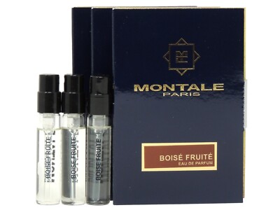 MONTALE PARIS BOISE FRUITE EDP 2.0ml .06fl oz x 3 COLOGNE PERFUME SPRAY SAMPLES