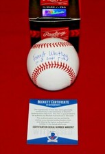 FORREST WHITLEY Houston Astros autographed signed MLB Baseball BECKETT 1ST RD 