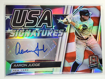 Aaron Judge 2021 Panini Spectra USA Signatures Autograph Auto #USA 