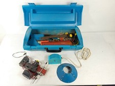 Gabriel Gilbert Erector Set w/ Electric Motor, Meccano Batteries in Blue Case