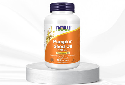 Pumpkin Seed Oil Softgels   Cold Pressed Supplement 1000mg, 100 Count