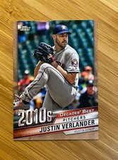 2020 Topps Series 2 Justin Verlander 2010s Decades Best Gold #24/50 DB-91