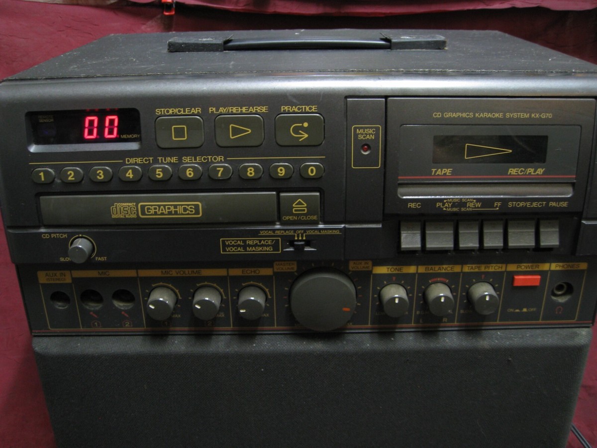 Vintage JVC KX-G70 CD player sound system, Karaoke, or guitar