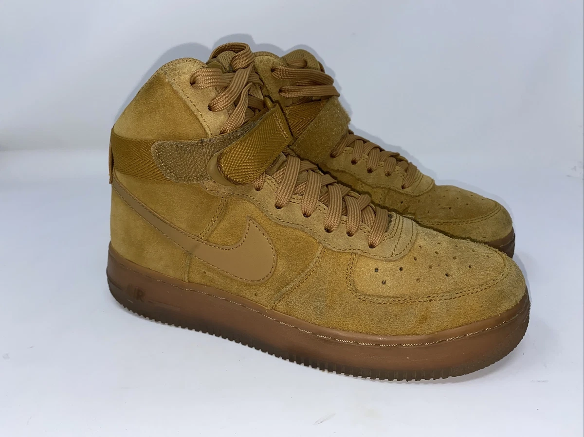 Nike Air Force 1 High Lv8 3 wheat gum bottom Ck0262 700 Womens 6.5