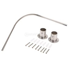 304 steel Shower Curtain Rail Support 140cm Corner Bath Tub