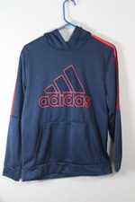 Adidas Youth/Boys Extra Large 18/20 Dark Blue/Red Hoodie/Pullover Polyester