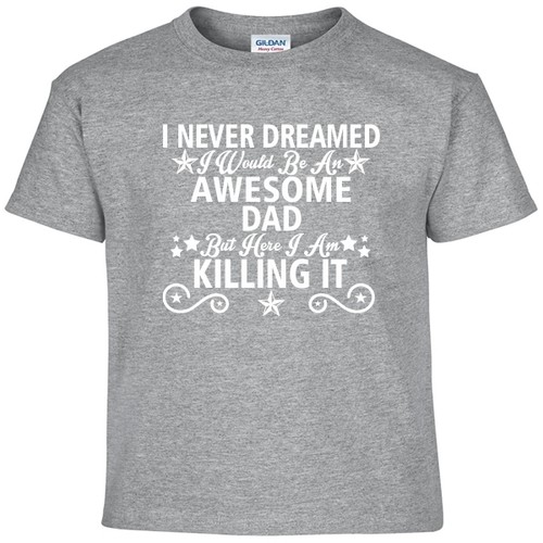 Awesome DAD Funny Daddy Fathers Day Birthday Christmas Shower Gift Tee T Shirt - Picture 12 of 16