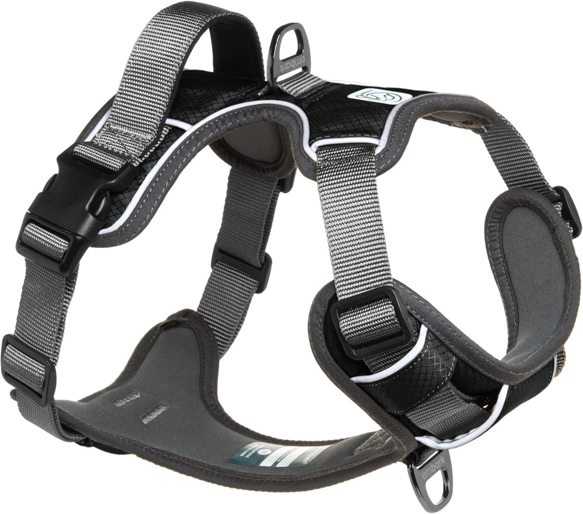 Embark Urban Dog Harness No-Pull Dog Harness Medium Gray NEW W Tag