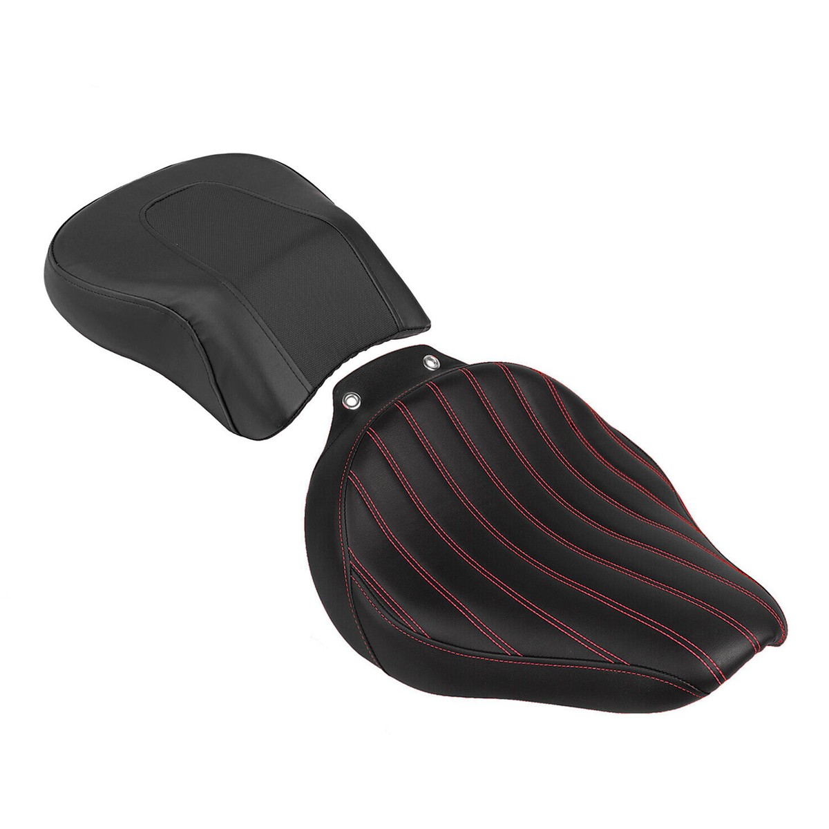 Motorcycle Red Line Driver Passenger Seat Fit For Harley Fat Boy