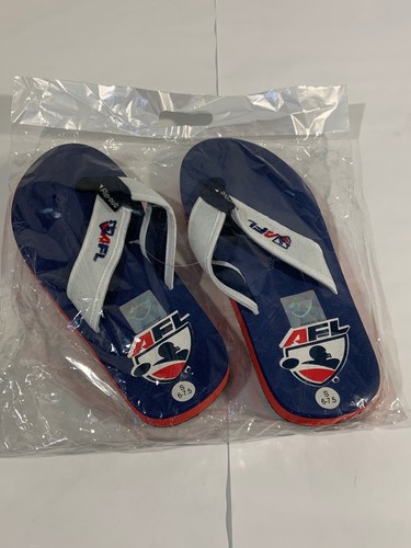 Flip Out Flip Flops Sandals AFL Red White Blue New Size 6 - 7.5 - Picture 3 of 5