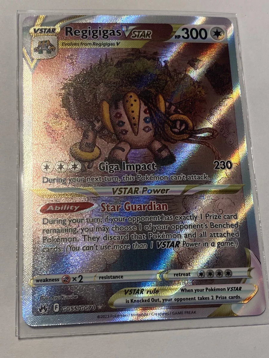  Pokemon - Regigigas Vstar GG55/GG70 - Crown Zenith - Galarian  Gallery - Ultra Rare Alternate Art : Toys & Games