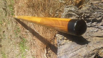 pole-arm wooden staffs, fits with reverse blade sword, simply creamy